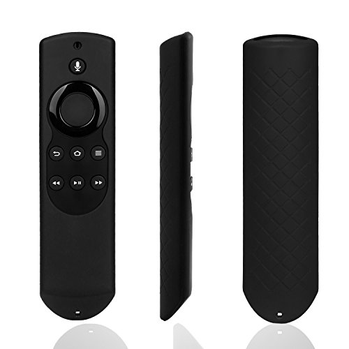 Book Cover Rukoy Silicone Protective Case Cover For Amazon Fire TV Stick With Alexa Voice Remote Controller