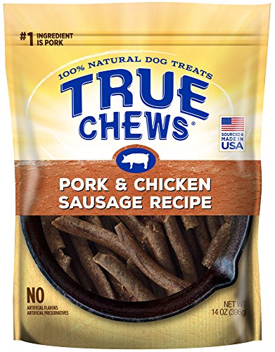 Book Cover True Chews Pork & Chicken Sausage Recipe 14 oz, Medium, Model Number: 019216-2303