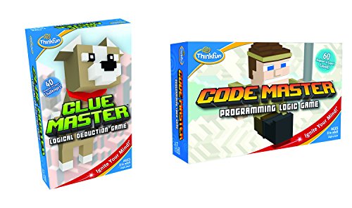 Book Cover ThinkFun Code Master and Clue Master Bundle STEM Toys for Boys and Girls Age 8 and Up