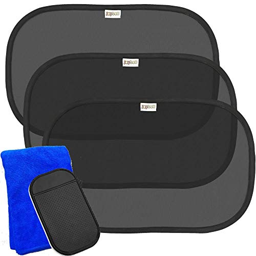 Book Cover COOL BABY Side Window Car Sun Shades for Infants Passengers Pets Carseats | Automotive Accessory 98% UV Heat Protection | No-Slip Cell Phone Pad | Cleaning Cloth | eBook 
