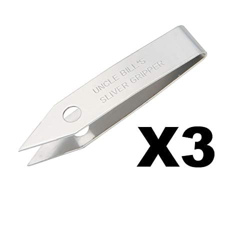 Book Cover 3 Pack Uncle Bill's Sliver Gripper Precision Key Chain Tweezers