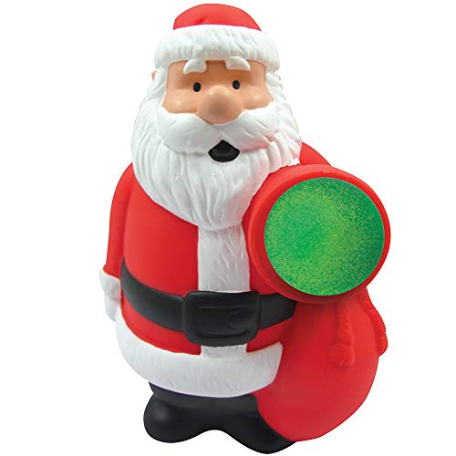 Book Cover Santa Claus Popper Squeezable Shooter Holiday Fun Toy Stocking Stuffer
