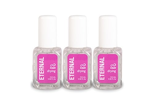 Book Cover Eternal Fast Drying Top Coat Nail Polish - 3 Pack