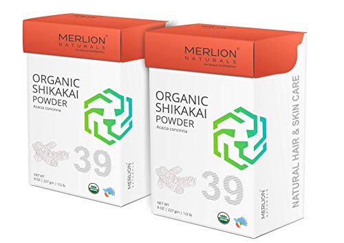 Book Cover Merlion Naturals Organic Shikakai Powder 2 Pack of 8 OZ (16 OZ)