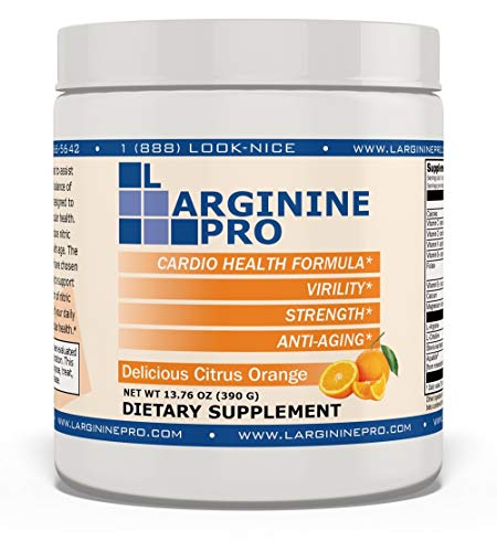 Book Cover L-ARGININE PRO, L-arginine Supplement - 5,500mg of L-arginine Plus 1,100mg L-Citrulline (Citrus Orange / 1 Jar)