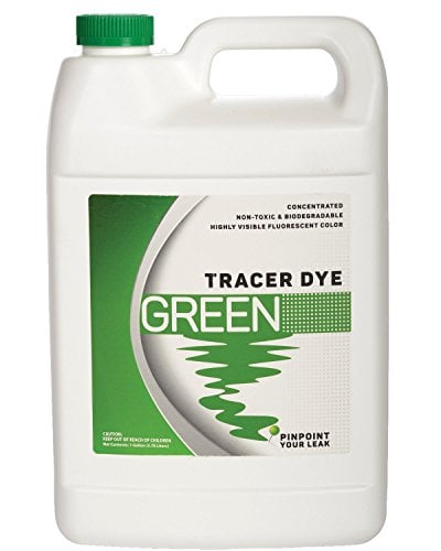 Book Cover Bluewater Chemgroup Green Tracing Dye - Highly Visible Concentrated Fluorescent Leak Detection Dye - 1 Gallon
