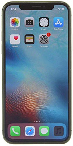 Book Cover Apple iPhone X, 64GB, Space Gray - Fully Unlocked (Renewed)