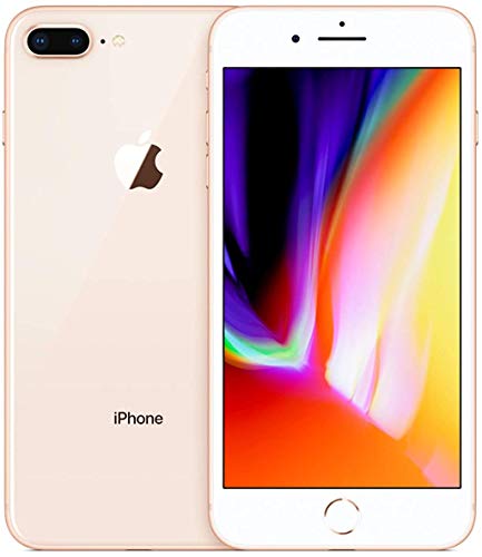Book Cover Apple iPhone 8 Plus, 64GB, Gold - Fully Unlocked (Renewed)