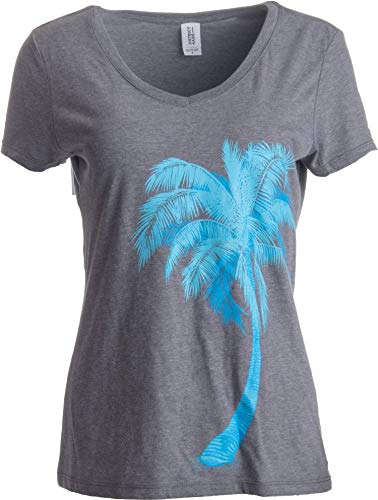 Book Cover Palm Tree Art | Cute Tropical Desert Print, Cali Florida Women's V-Neck T-Shirt