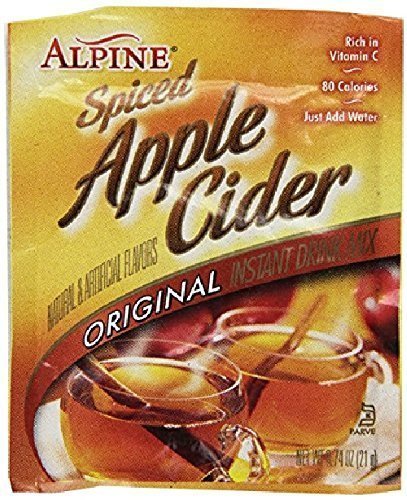 Book Cover Alpine Spiced Apple Cider Drink Mix, Original, 0.74 oz (120 count)