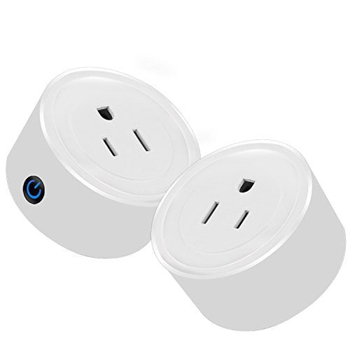 Book Cover Martin Jerry mini Smart Plug Compatible with Alexa, Smart Home Devices Works with Google Home, No Hub required, Easy installation and App control Smart Switch On / Off / Timing (Model: V01) (2 Pack)