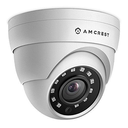 Book Cover Amcrest 4MP UltraHD POE Security Camera, Outdoor IP Camera Eyeball Dome - IP67 Weatherproof, 98ft Night Vision, 118° FOV, Remote Live Viewing, 4-Megapixel (2688 TVL), IP4M-1055E (White)