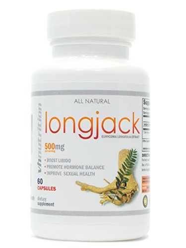 Book Cover VH Nutrition | Longjack | 500mg Tongkat Ali Supplement | 200:1 Eurycoma longifolia Extract | 30 Day Supply