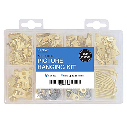 Book Cover Assorted Picture Hanging Kit - 220 Pieces