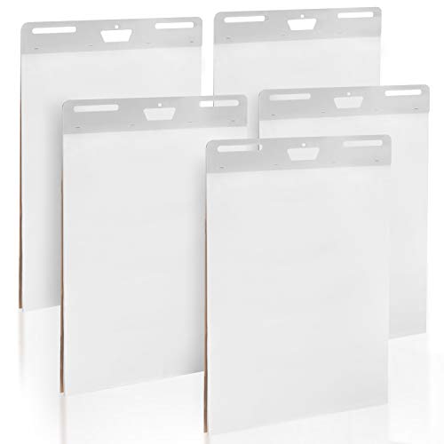 Book Cover 5-Pack of Premium Self-Stick Easel Pads - 25 x 30 Inches, 30 Sheets Per Pad - Thick Paper, Strong Staples, Sticky Easel Poster Chart Pads to Post on Walls - By IMPRESA