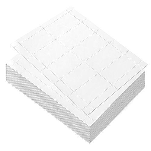 Book Cover 100 Sheets-Blank Business Card Paper - 1000 Business Card Stock for Inkjet and Laser Printers, 170gsm, White, 3.5 x 1.9 Inches