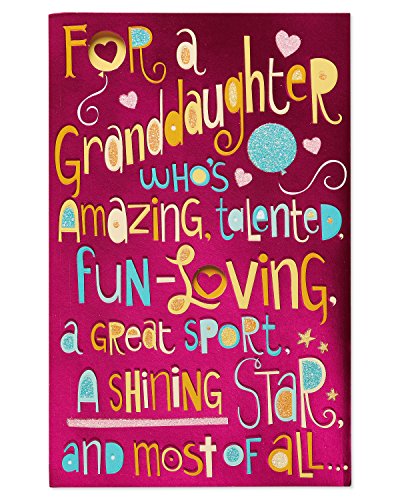 Book Cover American Greetings Birthday Card for Granddaughter (Shining Star)