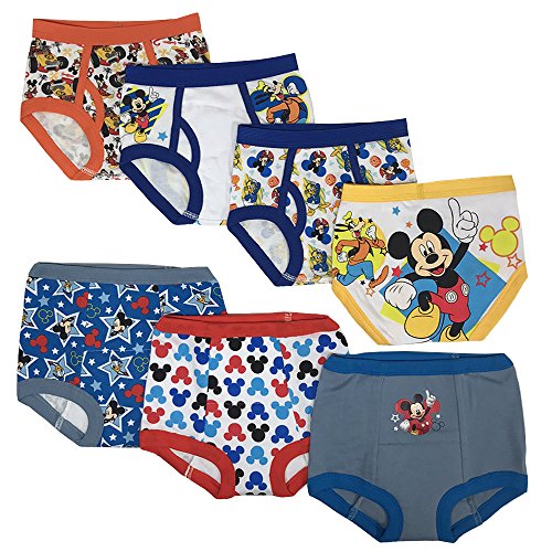 Book Cover Disney Boys' Toddler Mickey 3pk Training Pants & 4pk Briefs
