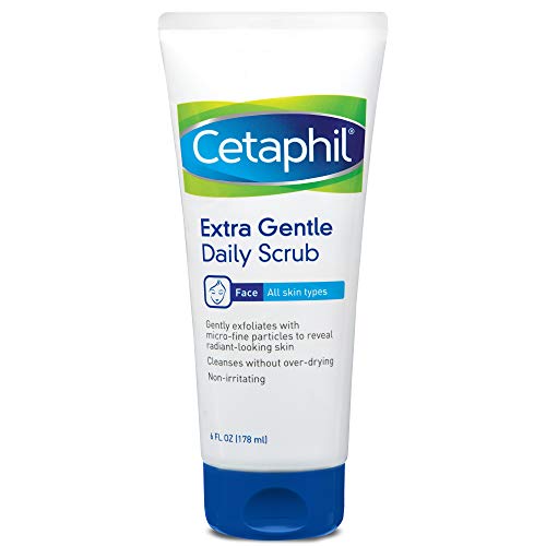 Book Cover Extra Gentle Daily Scrub,Gently Exfoliates & Cleanses Without Over-drying, For All Skin Types, Non-Irritating & Hypoallergenic,Suitable For Sensitive Skin, 6 Fl Oz, Pack of 2