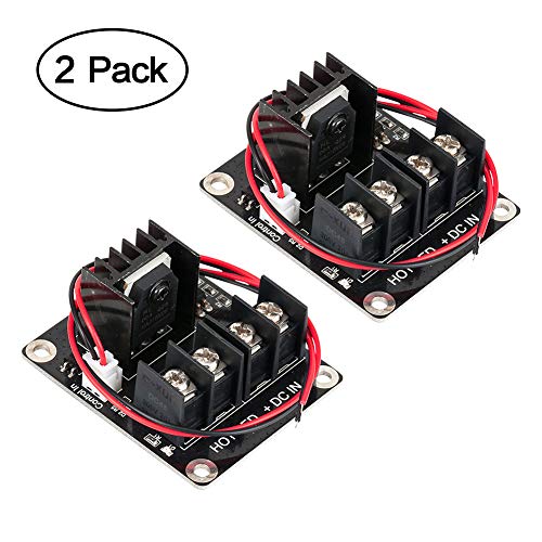 Book Cover Heat Bed Mosfet, MACTISICAL 2 Pack 3D Printer Heat Bed Power Module 3D Printer Board Expansion Board MOS Tube High Current Load Module