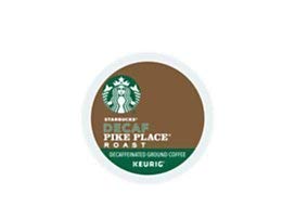 Book Cover Starbucks Pike Place Decaffeinated Coffee K-Cup Pods, 0.1 Oz, Box Of 24 Pods