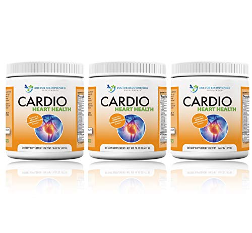 Book Cover Cardio Heart Health-L-Arginine Powder Supplement-5000mg plus 1000mg L-Citrulline-with Minerals, and Antioxidants Vitamin C & E-Total Cardiovascular System Health-Formulated by REAL DOCTORS (Pack of 3)