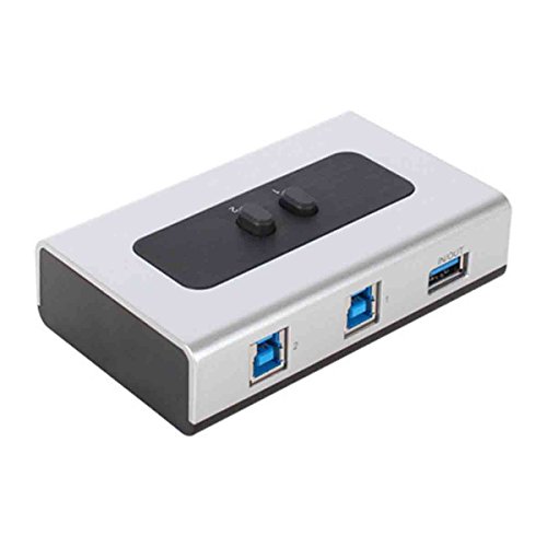 Book Cover USB3.0 Manual Sharing Switch for USB Device USBHUB Printer Scanner Two Computers (A/B Switch)