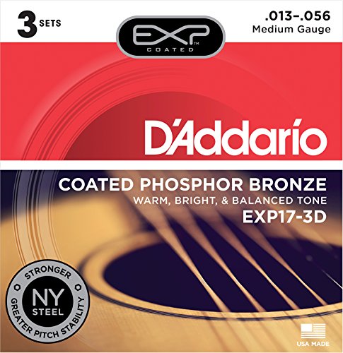 Book Cover D'Addario Acoustic Guitar Strings (EXP17-3D)