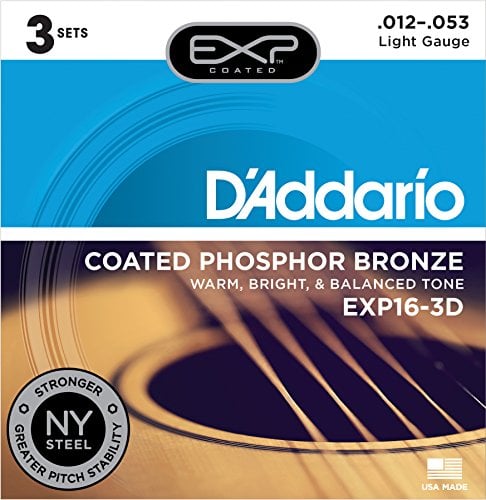 Book Cover D'Addario Acoustic Guitar Strings (EXP16-3D)