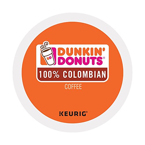 Book Cover Dunkin' Donuts 100% Colombian Coffee Keurig K-Cup Pods (64 Count)