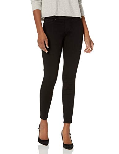 Book Cover Signature by Levi Strauss & Co. Gold Label Women's Totally Shaping Pull-On Skinny Jeans, Noir, 10 Long