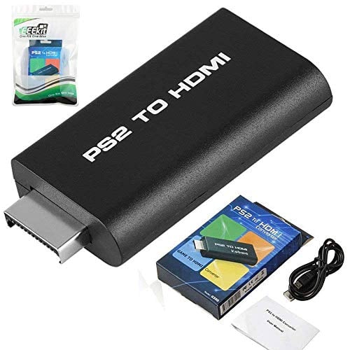 Book Cover EEEKit PS2 to HDMI Converter Adapter, Video AV Adapter for Sony PS2 Playstation 2 with 3.5mm Audio Output Cable for HDTV HDMI Monitor