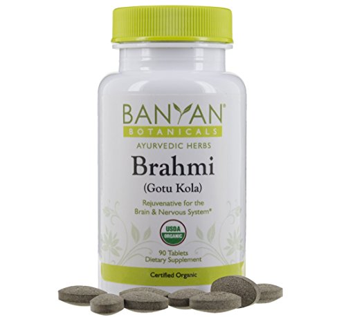 Book Cover Banyan Botanicals Brahmi/Gotu Kola Tablets - USDA Organic - 90 Tablets - Centella asiatica – Supports Focus, Concentration, Alertness, and a Balanced Sense of Calm*