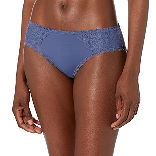 Book Cover Amazon Brand - Mae Women's Supersoft Brushed Microfiber Hipster Underwear, 3 Pack
