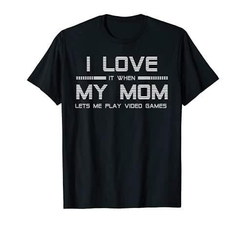 Book Cover Teen Boy Gift T Shirt I Love My Mom Tee
