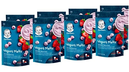 Book Cover Gerber Graduates Yogurt Melts, Strawberry and Mixed Berry, 8 Count