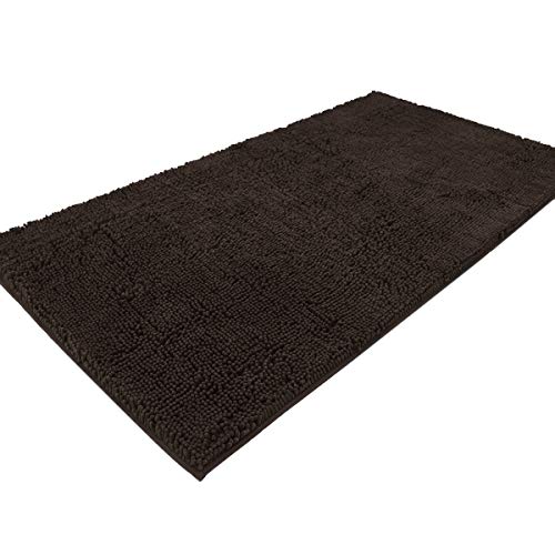 Book Cover MAYSHINE Absorbent Microfiber Chenille Door mat Runner for Front Inside Floor Doormats, Quick Drying, Washable--31x59 inch Brown