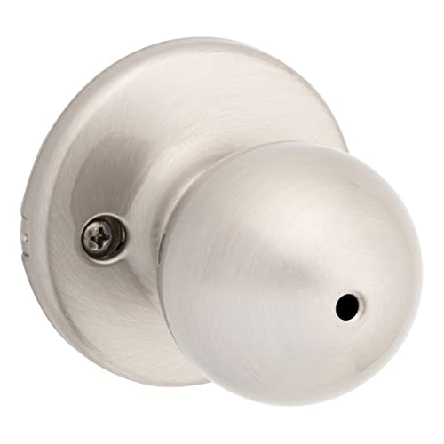 Book Cover Kwikset 93001-915 Polo Privacy Bed/Bath Knob In Satin Nickel