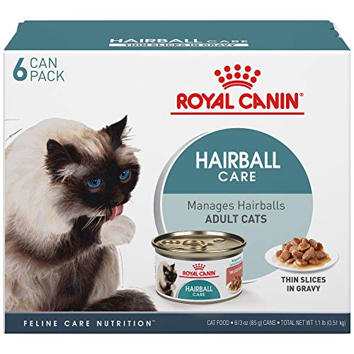 Book Cover Royal Canin Feline Care Nutrition Hairball Canned Canned Cat Food, 3 oz (Pack of 6)