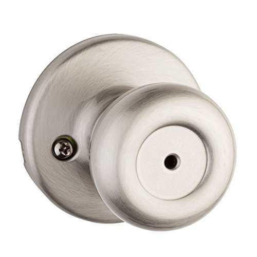 Book Cover Kwikset 93001-924 Tylo Privacy Bed/Bath Knob In Satin Nickel