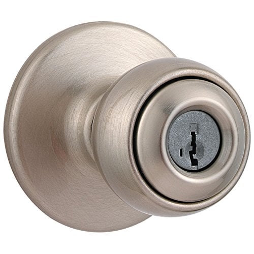 Book Cover Kwikset 94002-842 Polo Keyed Entry Knob featuring SmartKey Security In Satin Nickel