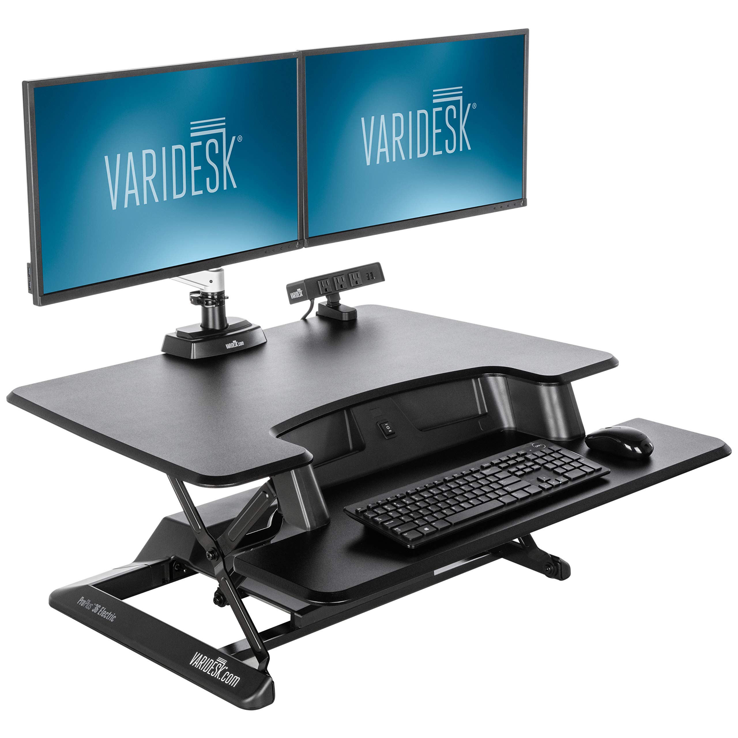 Book Cover Vari VARIDESK - Electric Desktop Converter for Dual Monitors (36 Inch)