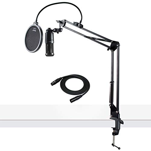 Book Cover Audio-Technica AT2020 Condenser Studio Microphone with XLR Cable Knox Studio Stand and Pop Filter