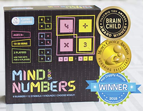 Book Cover Kitki Mind Your Numbers Math Game Number Fun with Addition Subtraction Multiplication Division STEM Toy Gift for Kids