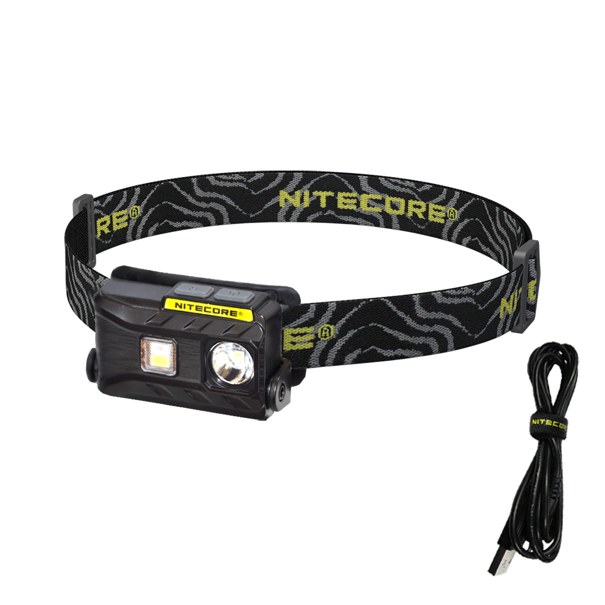Book Cover Nitecore NU25 360 Lumen Triple Output - White, Red, High CRI - 0.99 Ounce Lightweight USB Rechargeable Headlamp with LumenTac Adapter