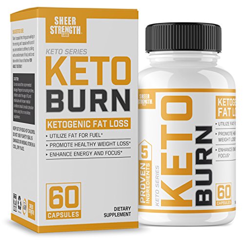 Book Cover Extra Strength Ketogenic Fat Burner and Nootropic Supplement - Supports Healthy Weight Loss, Mental Focus & Clarity - L Theanine, Bacopa Monnieri & More - 60 Ct. - Sheer Strength Labs