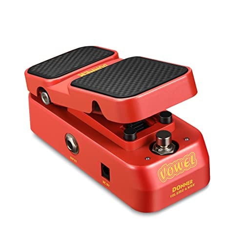 Book Cover Donner Guitar Wah Pedal, 2 in 1 Wah Volume Pedal, Mini Vintage Electric Guitar Effect Pedal with Wah Wah Active Volume Control, Vowel Lightweight Guitar Pedal