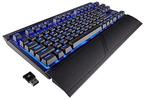 Book Cover Corsair K63 Wireless Mechanical Gaming Keyboard, Backlit Blue LED, Cherry MX Red - Quiet & Linear