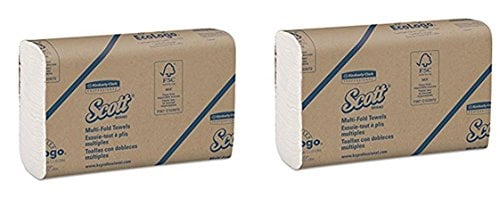 Book Cover Scott Multifold Paper vDBoT Towels (01804) with Fast-Drying Absorbency Pockets, White,250 Count (2 Pack)