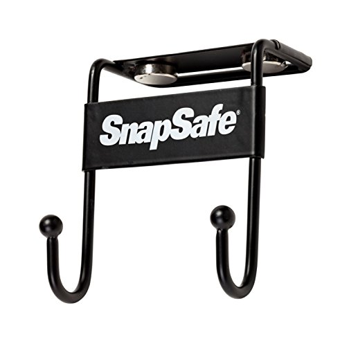 Book Cover SnapSafe Magnetic Safe Hook, Heavy-Duty, Space-Saving, Great for Holding Gun Cases, Binoculars, & Range Bags, Black (Item No 75911)